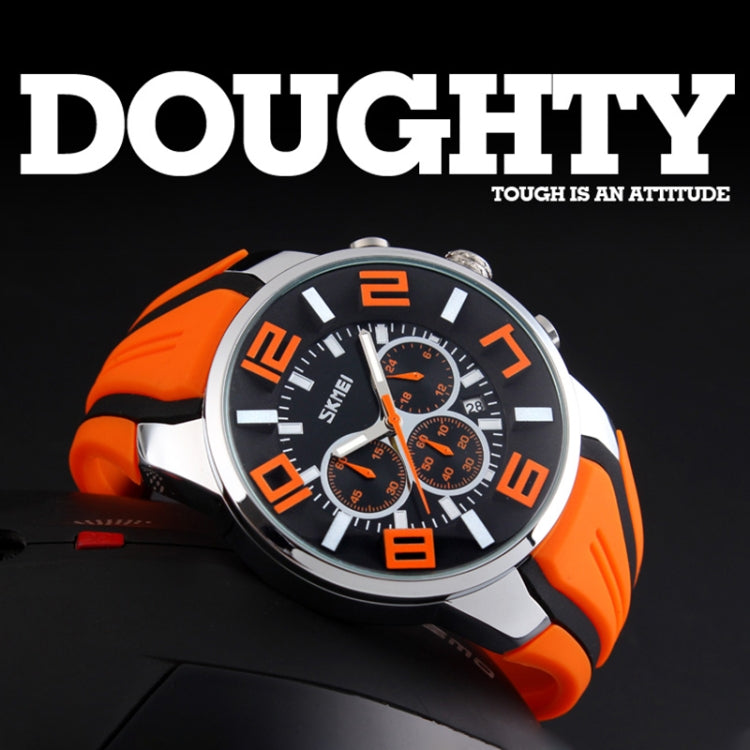 SKMEI 9128 Fashion Multifunctional 3D Large Dial Sports Wristwatch 30m Waterproof Quartz Watch(Blue) - free shipping - PMC TechLife - Order now!