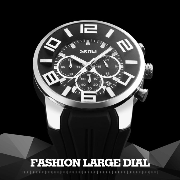 SKMEI 9128 Fashion Multifunctional 3D Large Dial Sports Wristwatch 30m Waterproof Quartz Watch(Blue) - free shipping - PMC TechLife - Order now!