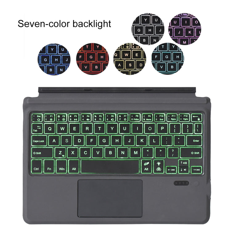 1087D Magnetic Colorful Backlight Bluetooth V3.0 Keyboard with Touchpad for Microsoft Surface GO - Others Keyboard by PMC TechLife | Online Shopping South Africa | PMC TechLife
