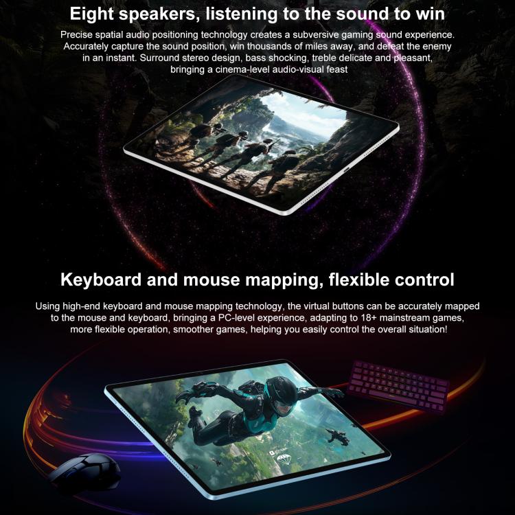 Honor Pad GT WiFi Tablet PC, 11.5 inch 8GB+256GB MagicOS 9.0 Dimensity 8350 Ultra Octa Core (White) - free shipping - PMc TechLife - Order now!