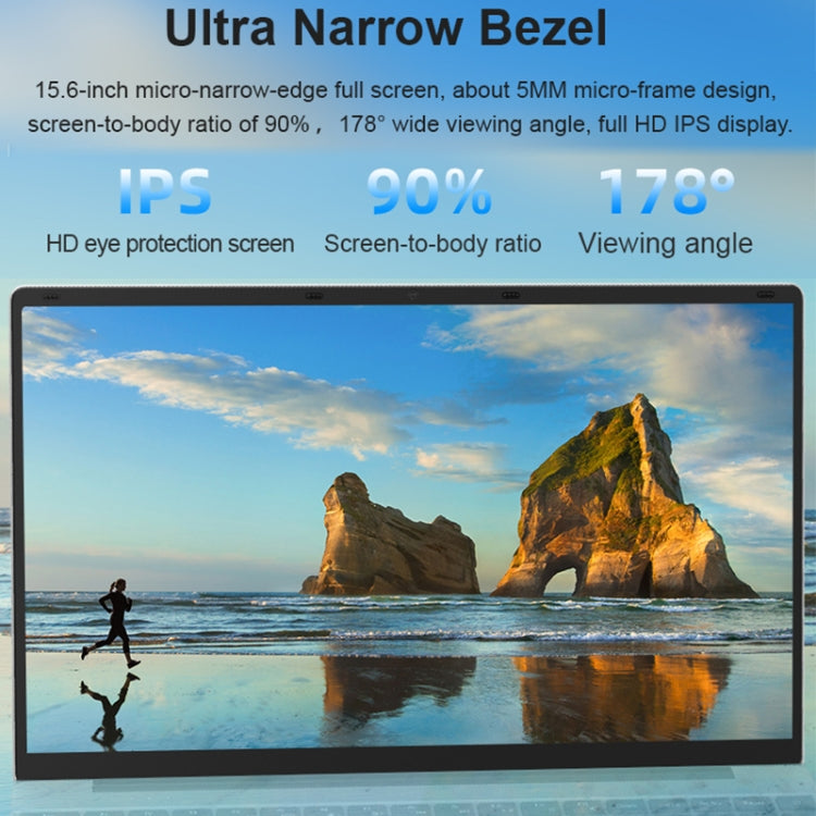 H15 15.6 inch Ultrathin Laptop, 16GB+1TB, Windows 11 Intel Processor N95 Quad Core, US Plug (Silver) - free shipping - PMc TechLife - Order now!