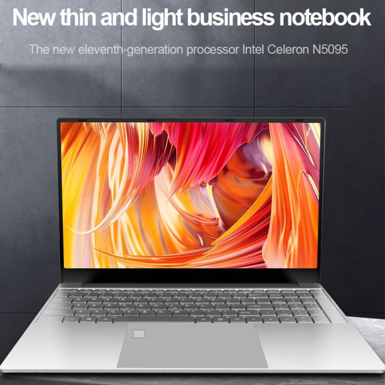 H15 15.6 inch Ultrathin Laptop, 16GB+128GB, Windows 11 Intel Celeron N5095 Quad Core, EU Plug (Silver) - free shipping - PMc TechLife - Order now!