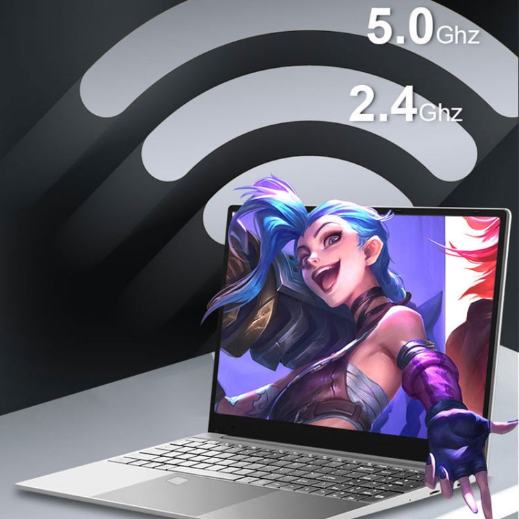H15 15.6 inch Ultrathin Laptop, 16GB+128GB, Windows 11 Intel Celeron N5095 Quad Core, EU Plug (Silver) - free shipping - PMc TechLife - Order now!