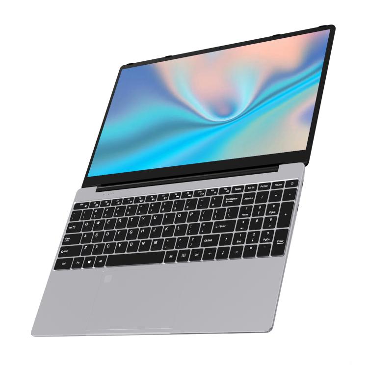 N5095 15.6 inch Laptop, 8GB+256GB, Windows 11 Intel Celeron N5095 Quad Core, Support Fingerprint Unlock, EU Plug (Silver) - free shipping - PMc TechLife - Order now!