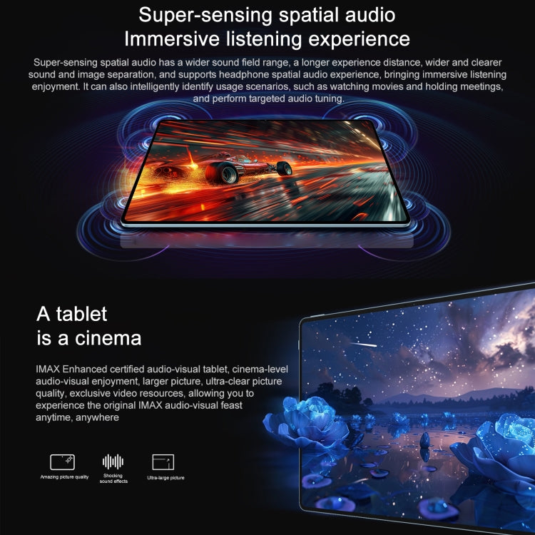 Honor Pad GT Pro WiFi Tablet PC, 12.3 inch 12GB+256GB MagicOS 8.0.1 Qualcomm Snapdragon 8s Gen 3 Octa Core (Blue) - free shipping - PMc TechLife - Order now!