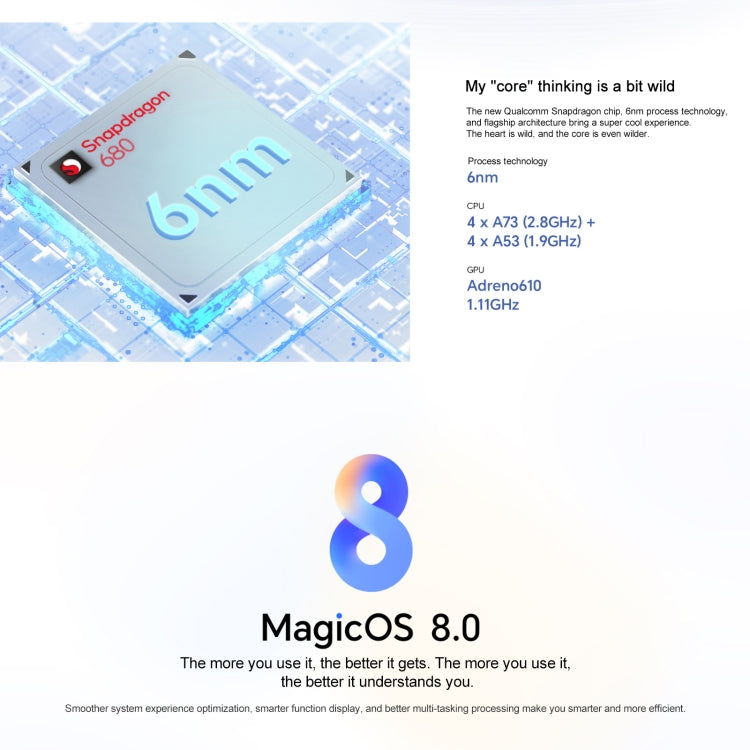 Honor Pad X9 WiFi Tablet PC, 11 inch 6GB+128GB MagicOS 8.0 Qualcomm Snapdragon 680 Octa Core (Grey) - free shipping - PMC Jewellery - Order now!