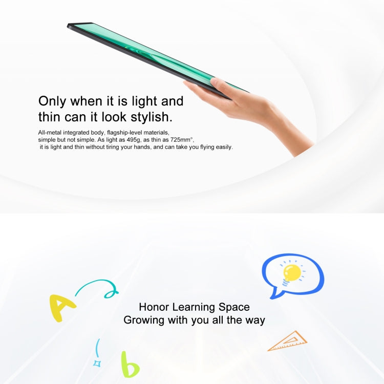 Honor Pad X9 WiFi Tablet PC, 11 inch 8GB+128GB MagicOS 8.0 Qualcomm Snapdragon 680 Octa Core (Cyan) - free shipping - PMC Jewellery - Order now!