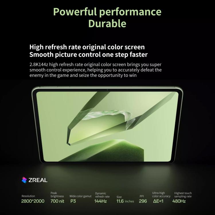 OnePlus Pad 11.61 inch Tablet PC, 8GB+128GB, ColorOS 15.0 Dimensity 8350 Octa Core (Green) - free shipping - PMc TechLife - Order now!