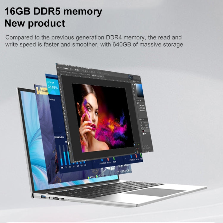 Jumper EZbook S7 Max 16 inch Laptop, 16GB+128GB+512GB, Windows 11 Intel Alder Lake N95 Quad Core, EU Plug(Grey) - free shipping - PMC Jewellery - Order now!
