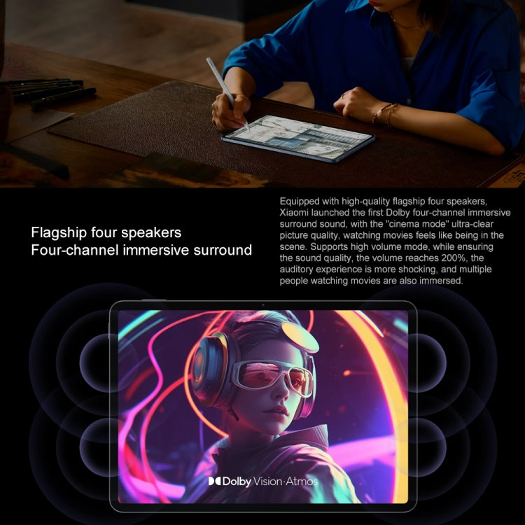 Xiaomi Pad 7 11.2 inch, 8GB+128GB, HyperOS 2 Qualcomm Snapdragon 7+ Gen3 Octa Core (Black) - free shipping - PMc TechLife - Order now!