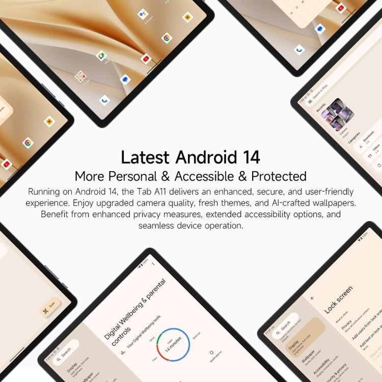 Ulefone Tab A11 Tablet PC, 6GB+256GB, 11 inch Android 14 Unisoc T620 Octa Core 4G Network, EU Plug (Space Grey) - free shipping - PMC Jewellery - Order now!