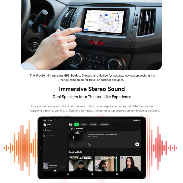 ALLDOCUBE iPlay 60 mini 4G LTE Tablet PC, 4GB+64GB, 8.68 inch Android 15 Unisoc T606 Octa Core Support Dual SIM (Grey) - free shipping - PMc TechLife - Order now!