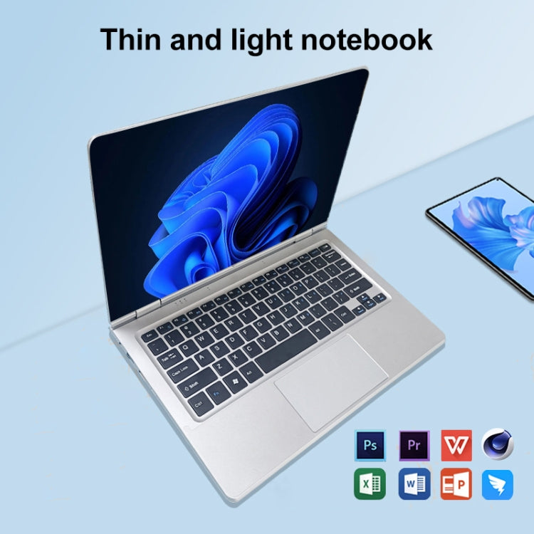 11.6 inch Touch Screen Yoga Laptop, 6GB+512GB, Windows 11 Intel Celeron N4020 Dual Core, EU Plug - free shipping - PMc TechLife - Order now!