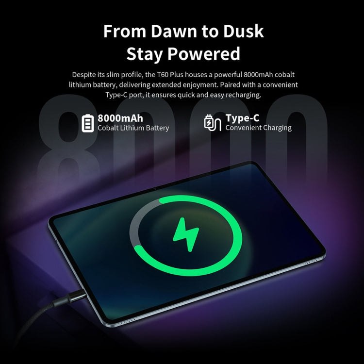 Teclast T60 Plus 4G LTE Tablet PC, 6GB+128GB, 12 inch Android 14 MediaTek Helio G88 Octa Core, Support Dual SIM - free shipping - PMc TechLife - Order now!