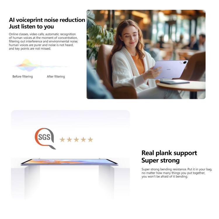 Honor Pad V9 WiFi Tablet PC, 11.5 inch 8GB+128GB MagicOS 9.0 Dimensity 8350 Ultra Octa Core (Grey) - free shipping - PMc TechLife - Order now!