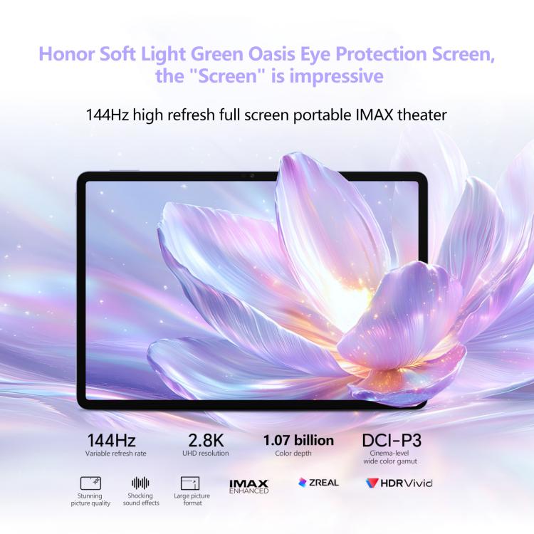 Honor Pad V9 WiFi Tablet PC, 11.5 inch 8GB+256GB MagicOS 9.0 Dimensity 8350 Ultra Octa Core (White) - free shipping - PMc TechLife - Order now!