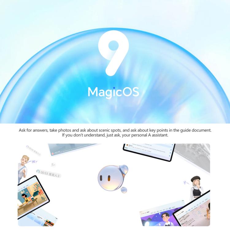 Honor Pad V9 WiFi Tablet PC, 11.5 inch 8GB+256GB MagicOS 9.0 Dimensity 8350 Ultra Octa Core (White) - free shipping - PMc TechLife - Order now!