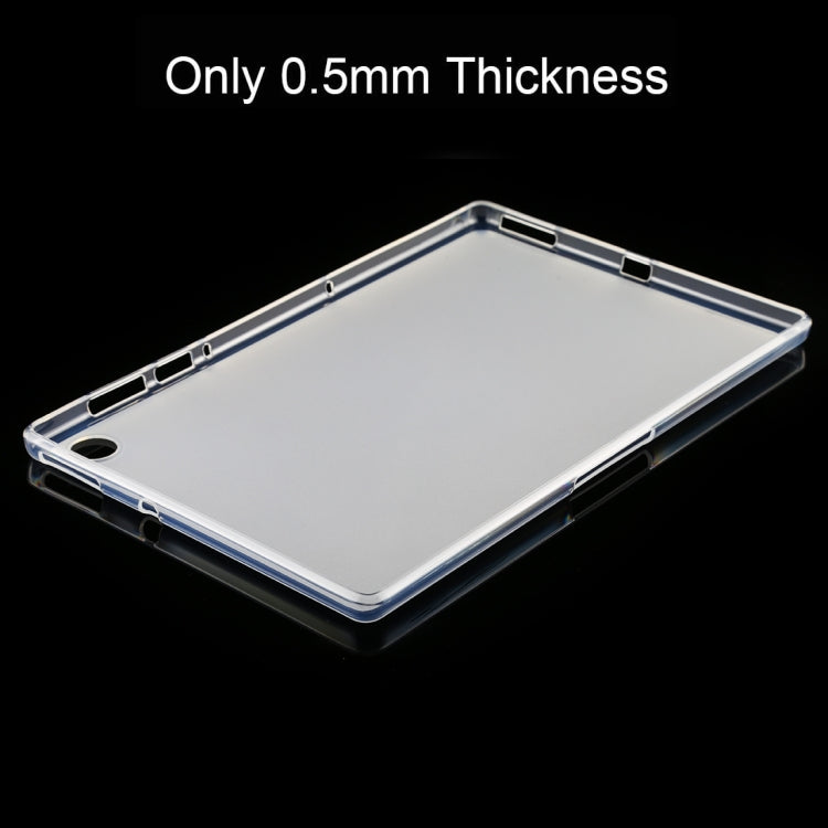 For Lenovo Tab M10 Plus 0.75mm Ultrathin Outside Glossy Inside Frosted TPU Soft Protective Case(Transparent) - Lenovo by PMC TechLife | Online Shopping South Africa | PMC TechLife
