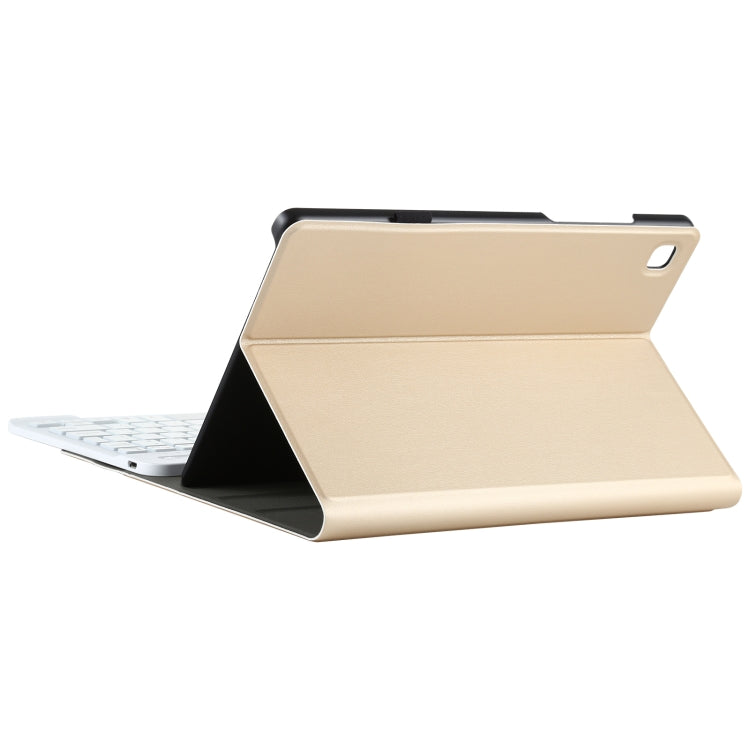 A500S Detachable Bluetooth Backlight Keyboard Ultrathin Horizontal Flip Leather Tablet Case with Holder for Samsung Galaxy Tab A7 10.4 (2020) T500 / T505(Gold) - Samsung Keyboard by PMC TechLife | Online Shopping South Africa | PMC TechLife