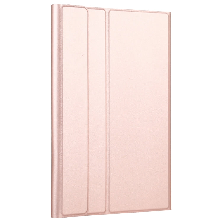 AM10-A Detachable Bluetooth Backlight Keyboard Ultrathin Horizontal Flip Leather Tablet Case with Touchpad & Holder for Lenovo M10 Plus 10.3 inch X606F(Rose Gold) - Lenovo Keyboard by PMC TechLife | Online Shopping South Africa | PMC TechLife