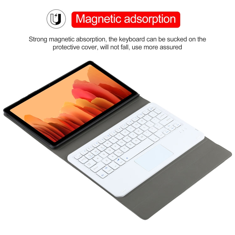 A500-A Detachable Bluetooth Keyboard Ultrathin Horizontal Flip Leather Tablet Case with Touchpad & Holder for Samsung Galaxy Tab A7 10.4 (2020) T500 / T505(Gold) - Samsung Keyboard by PMC TechLife | Online Shopping South Africa | PMC TechLife | Buy Now Pay Later Mobicred