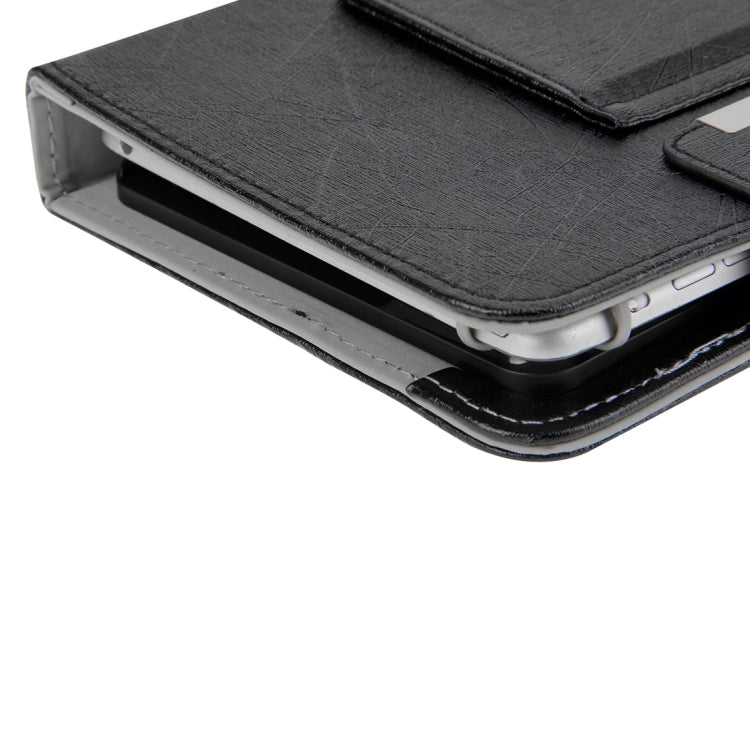 Universal Detachable Magnetic Bluetooth Keyboard Leather Case with Touchpad & Holder for 7 inch IOS & Android & Windows Tablet PC(Black) - Universal Keyboard by PMC TechLife | Online Shopping South Africa | PMC TechLife