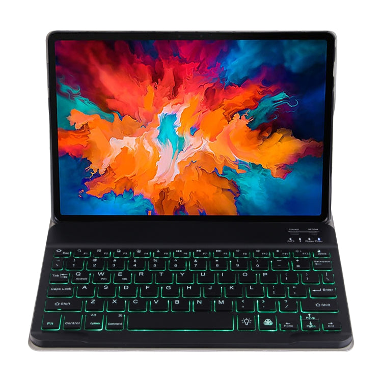 DY-M10ReL-S 2 in 1 Removable Bluetooth Keyboard + Protective Leather Tablet Case with Backlight & Holder for Lenovo Tab M10 FHD REL(Blue) - Lenovo Keyboard by PMC TechLife | Online Shopping South Africa | PMC TechLife | Buy Now Pay Later Mobicred