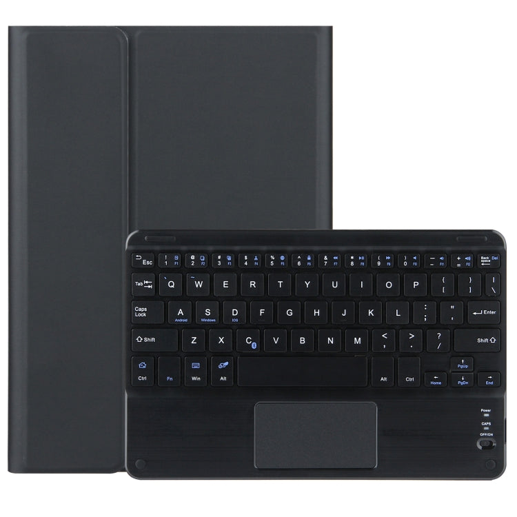 DY-P10-C 2 in 1 Removable Bluetooth Keyboard + Protective Leather Tablet Case with Touchpad & Holder for Lenovo Tab P10 10.1 inch(Black) - Lenovo Keyboard by PMC TechLife | Online Shopping South Africa | PMC TechLife