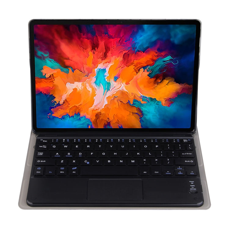 DY-P10-C 2 in 1 Removable Bluetooth Keyboard + Protective Leather Tablet Case with Touchpad & Holder for Lenovo Tab P10 10.1 inch(Black) - Lenovo Keyboard by PMC TechLife | Online Shopping South Africa | PMC TechLife