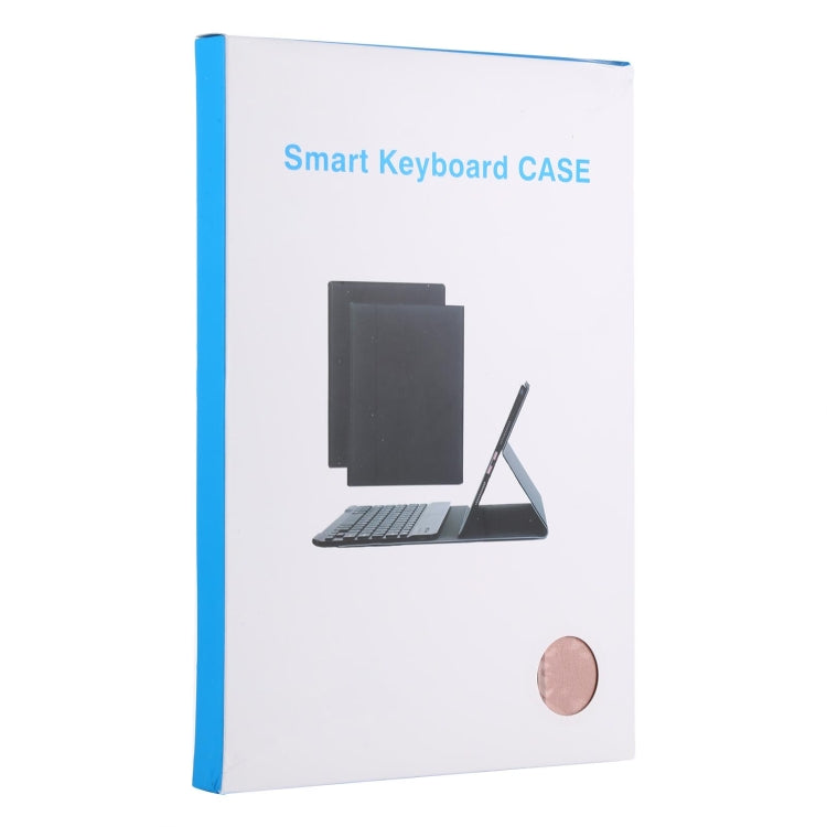 AM10 2 in 1 Removable Bluetooth Keyboard + Protective Leather Tablet Case with Holder for Lenovo M10 FHD Plus 10.3 inch(Rose Gold) - Lenovo Keyboard by PMC TechLife | Online Shopping South Africa | PMC TechLife