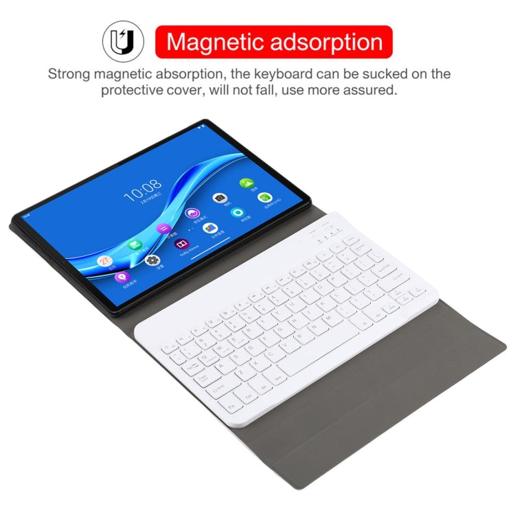 AM10 2 in 1 Removable Bluetooth Keyboard + Protective Leather Tablet Case with Holder for Lenovo M10 FHD Plus 10.3 inch(Rose Gold) - Lenovo Keyboard by PMC TechLife | Online Shopping South Africa | PMC TechLife