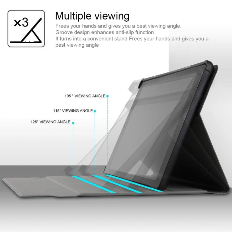 AM11 2 in 1 Removable Bluetooth Keyboard + Protective Leather Tablet Case with Holder for Lenovo M10 FHD REL TB-X605FC/LC(Gold) - Lenovo Keyboard by PMC TechLife | Online Shopping South Africa | PMC TechLife