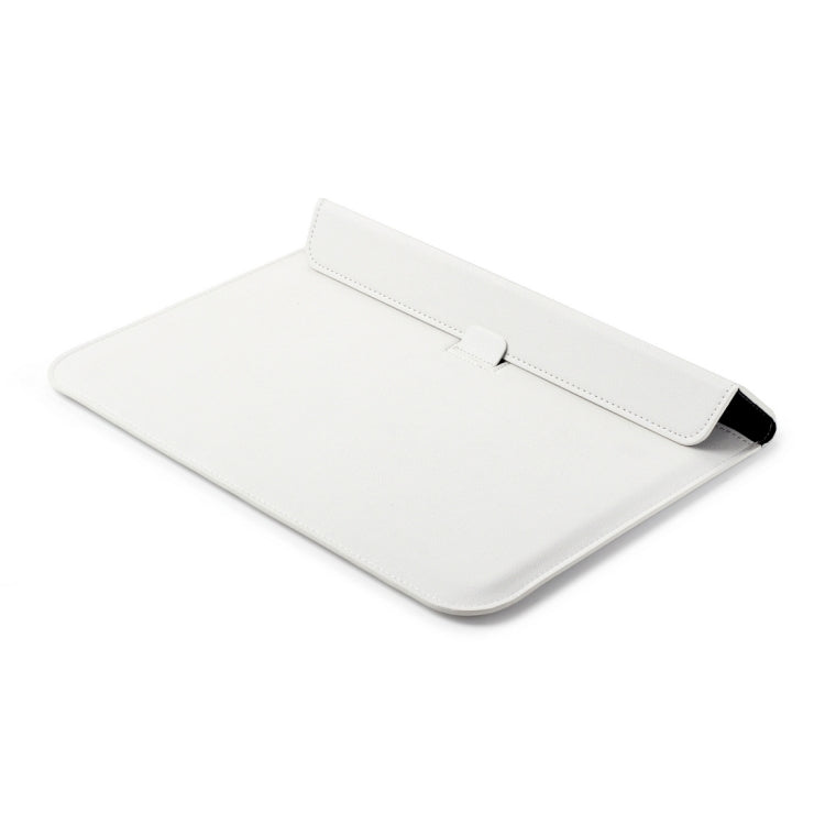 Universal Envelope Style PU Leather Case with Holder for Ultrathin Notebook Tablet PC 13.3 inch, Size: 35x25x1.5cm(White) - 13 inch by PMC TechLife | Online Shopping South Africa | PMC TechLife | Buy Now Pay Later Mobicred