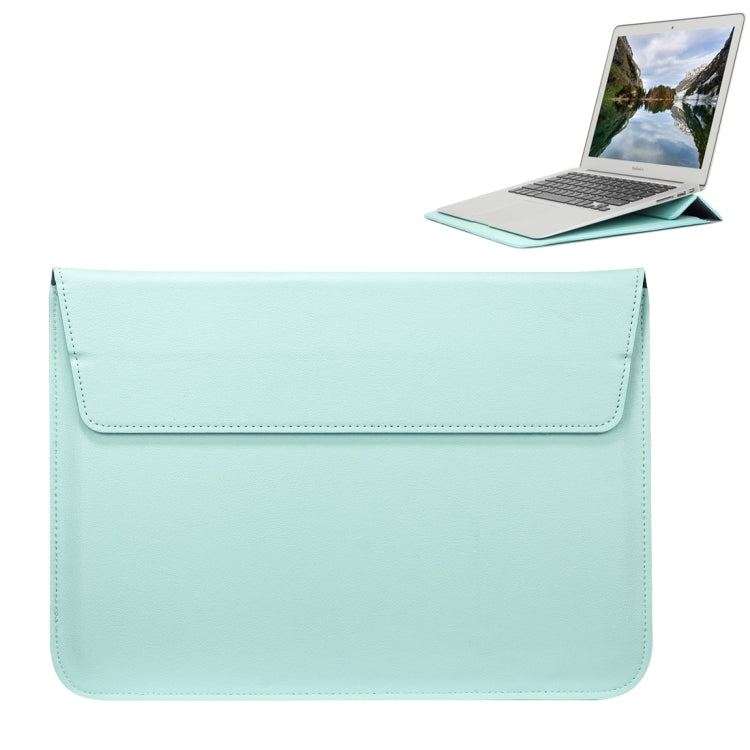 Universal Envelope Style PU Leather Case with Holder for Ultrathin Notebook Tablet PC 11.6 inch, Size: 32.5x21.5x1cm(Mint Green) - 10 - 11 inch by PMC TechLife | Online Shopping South Africa | PMC TechLife | Buy Now Pay Later Mobicred