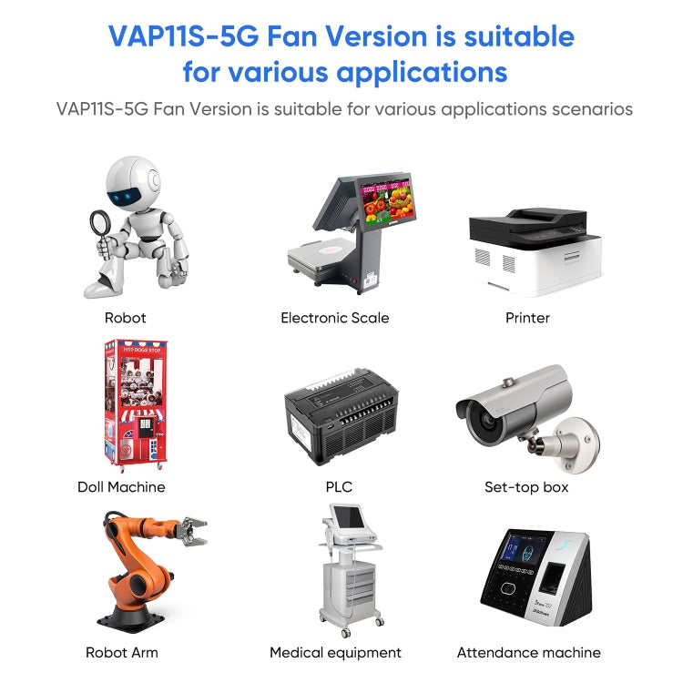 VONETS VAP11S-5G Mini Wireless Bridge 900Mbp WiFi Repeater with 2 Antennas & Fan (White) - free shipping - PMC Jewellery - Order now!