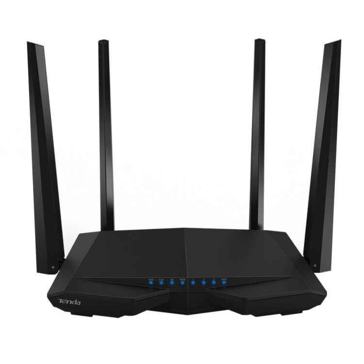 Tenda AC6 AC1200 Smart Dual-Band Wireless Router 5GHz 867Mbps + 2.4GHz 300Mbps WiFi Router with 4*5dBi External Antennas(Black) - free shipping - PMC Jewellery - Order now!