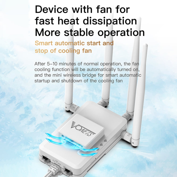 VONETS VAR1200-H 1200Mbps Wireless Bridge External Antenna Dual-Band WiFi Repeater, With DC Adapter Set - free shipping - PMC Jewellery - Order now!