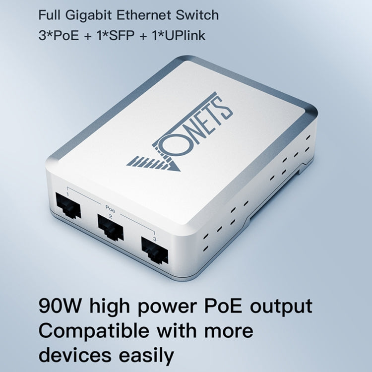 VONETS VSP510 5 Ports Ethernet Gigabit Switch with DC Adapter + Rail Fixing Buckle Set - free shipping - PMC Jewellery - Order now!