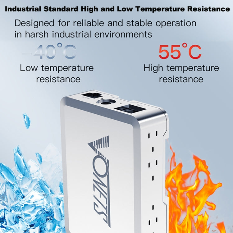 VONETS VSP510 5 Ports Ethernet Gigabit Switch with DC Adapter + Rail Fixing Buckle Set - free shipping - PMC Jewellery - Order now!