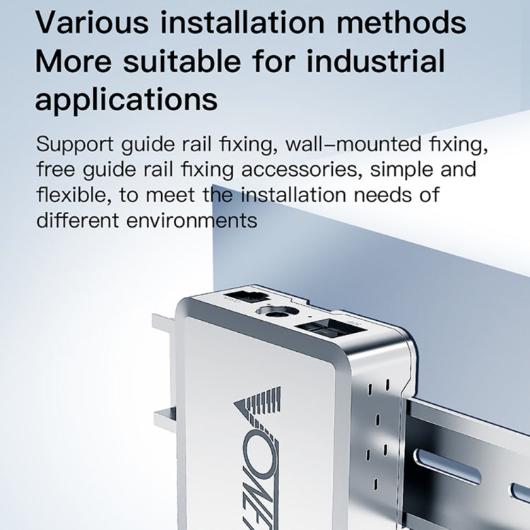 VONETS VSP510 5 Ports Ethernet Gigabit Switch with DC Adapter + Rail Fixing Buckle + SFP Optical Module Set - free shipping - PMC Jewellery - Order now!