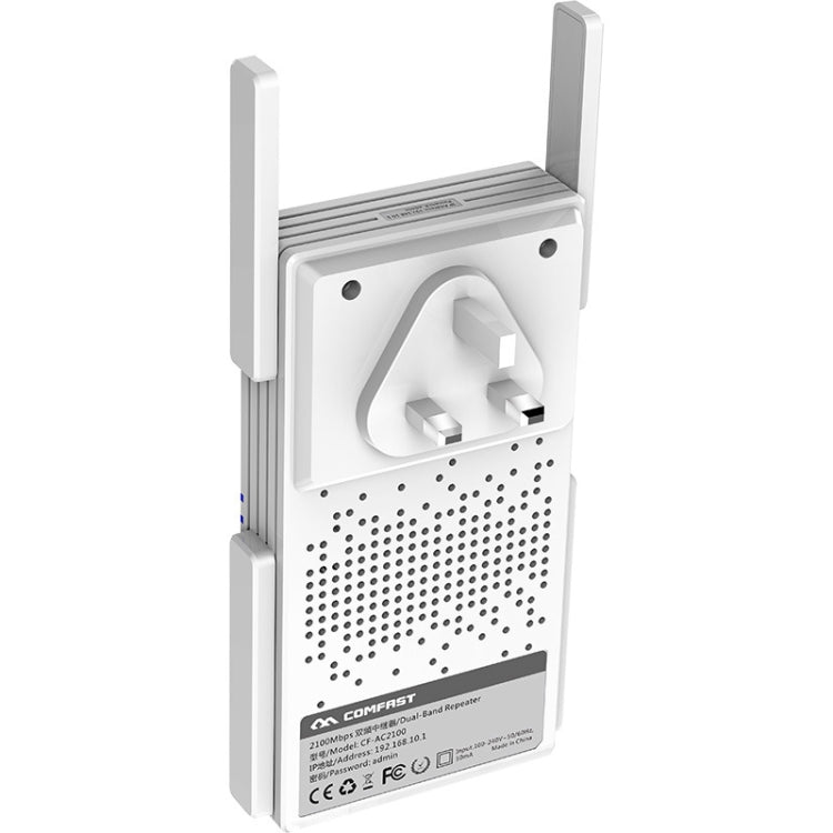 COMFAST CF-AC2100 2100Mbps Wireless WIFI Signal Amplifier Repeater Booster Network Router with 4 Antennas, UK Plug - free shipping - PMC Jewellery - Order now!
