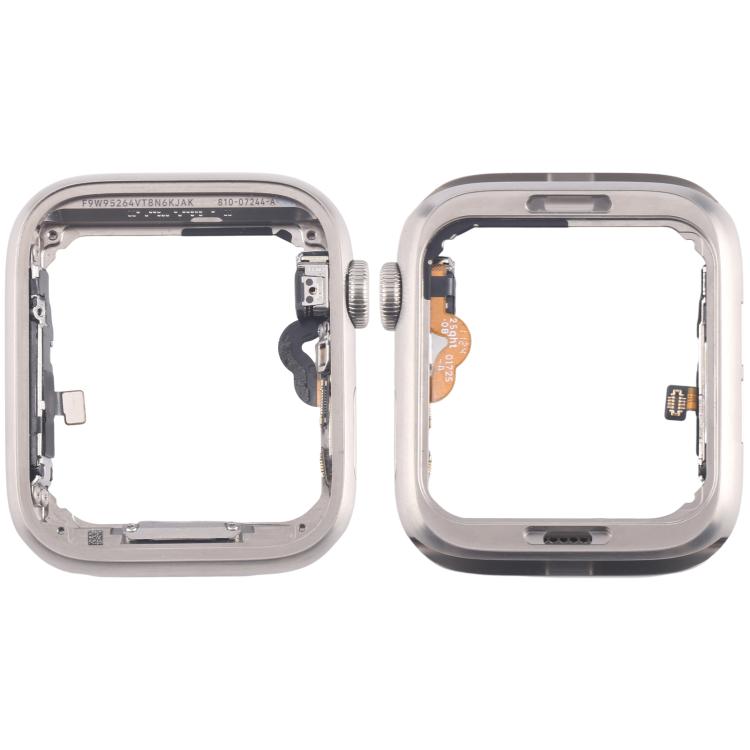 For Apple Watch Series 5 44mm LTE Stainless Steel Middle Frame Bezel Plate with Crown Spin Axis Flex Cable - Middle Frame by PMc TechLife | Online Shopping South Africa | PMc TechLife | Buy Now Pay Later Mobicred