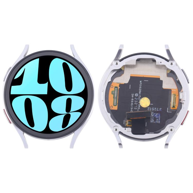 For Samsung Galaxy Watch6 44mm SM-R940/R945 Original LCD Screen Digitizer Full Assembly with Frame (Silver) - free shipping - PMC TechLife - Order now!