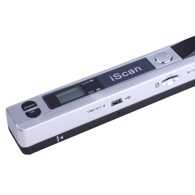 iScan01 Mobile Document Handheld Scanner with LED Display, A4 Contact Image Sensor(Silver) - Portable Scanner by PMC TechLife | Online Shopping South Africa | PMC TechLife | Buy Now Pay Later Mobicred