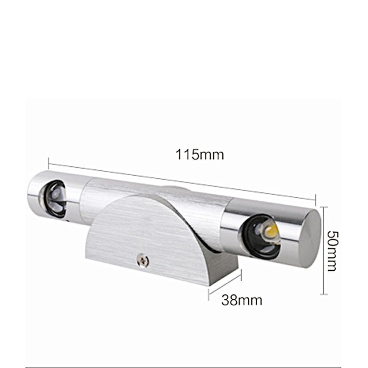 6W 360 Degrees Rotation Wall Lamp LED Nightlight, AC 110-240V (Cool White) - Wall Lamps by YWXLight | Online Shopping South Africa | PMC TechLife | Buy Now Pay Later Mobicred