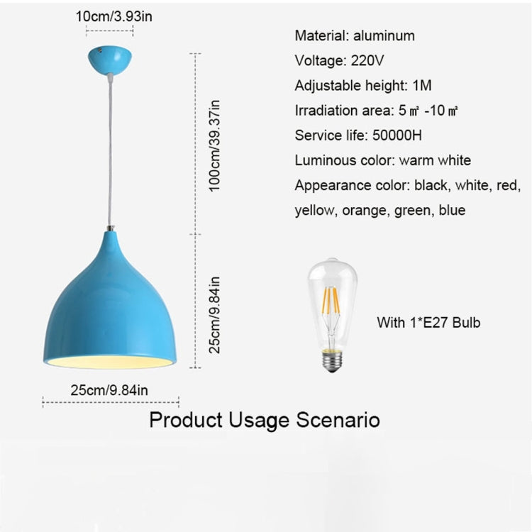 Restaurant Chandelier Simple Modern Single-head Dining Table Lamp Fashion Aisle Living Room Bar (Yellow) - Celling Lights & Chandeliers by YWXLight | Online Shopping South Africa | PMc TechLife | Buy Now Pay Later Mobicred