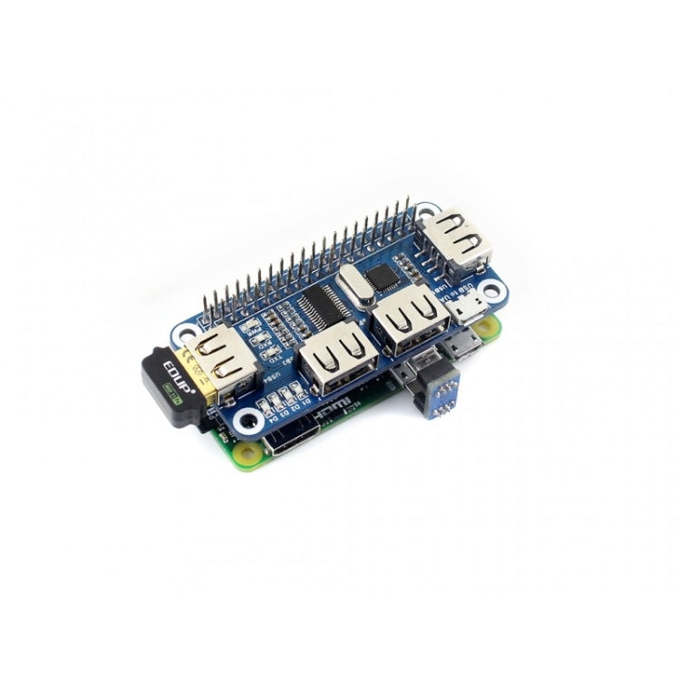 Waveshare 4 Port USB HUB HAT for Raspberry Pi - Modules Expansions Accessories by Waveshare | Online Shopping South Africa | PMC TechLife | Buy Now Pay Later Mobicred