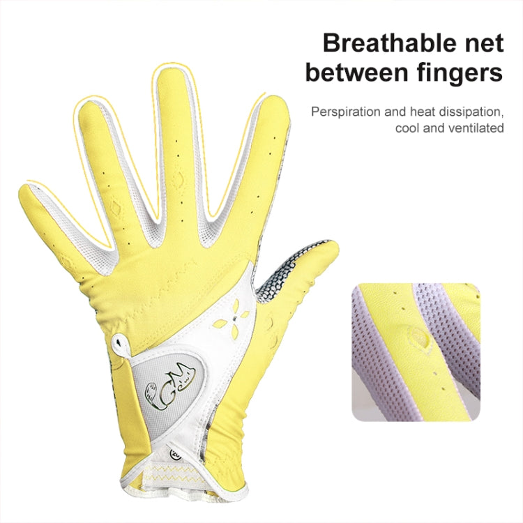 PGM One Pair Golf Non-Slip PU Leather Gloves for Women (Color:Red Size:19) - free shipping - PMC TechLife - Order now!