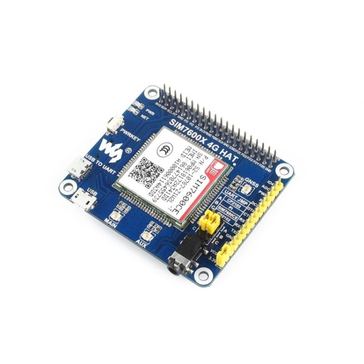 Waveshare 4G / 3G / 2G / GSM / GPRS / GNSS HAT for Raspberry Pi, LTE CAT4, for China - free shipping - PMC TechLife - Order now!
