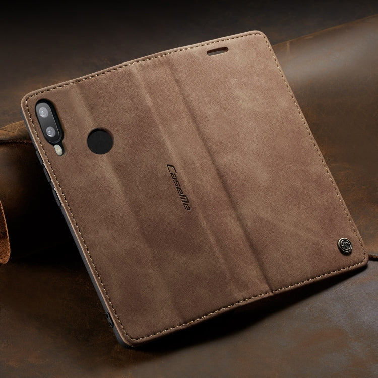 CaseMe Multifunctional Retro Frosted Horizontal Flip Leather Case for Huawei P Smart 2019 /  Honor 10 Lite, with Card Slots & Holder & Wallet(Brown) - Honor Cases by CaseMe | Online Shopping South Africa | PMC Jewellery | Buy Now Pay Later Mobicred